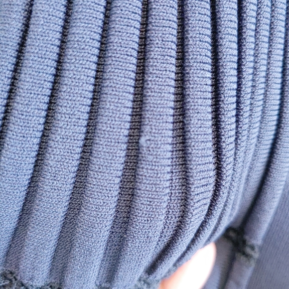 Theory Blue Ribbed Cardigan - Picture 6 of 10